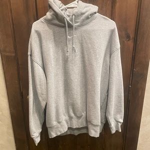 Center Swoosh Grey Nike Hoodie